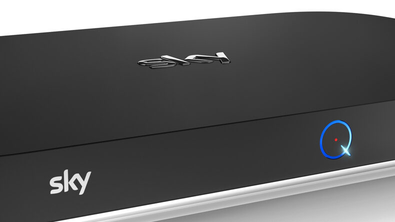 picture front of Sky Q box