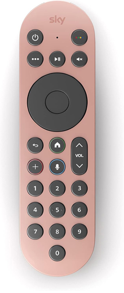 Sky Glass and Sky Stream TV Remote - Dusky Pink